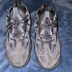Grey Yeezy sneakers